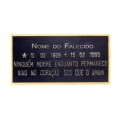 Placa sem Foto com Friso Reto